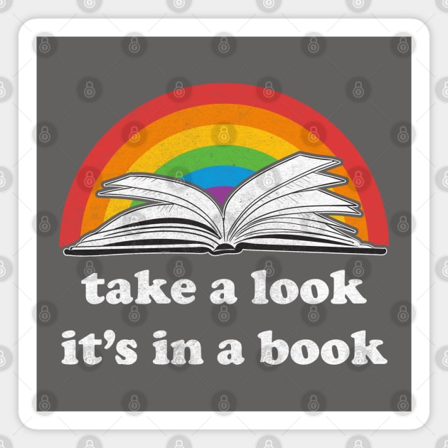 Take a Look, it's In a Book Reading Rainbow Magnet by KellyDesignCompany